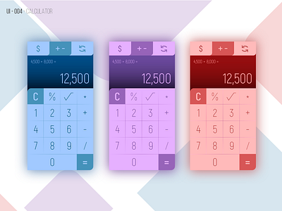 Ui Design - Calculator action calculadora calculator interaction interface numbers smartphone ui user