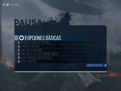 Ui Design - Settings (videogame)