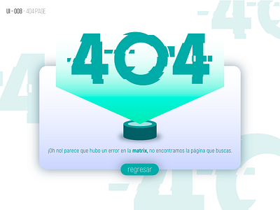 Ui Design - 404 Page 404 blue error interface interfaz internet matrix page status web web design