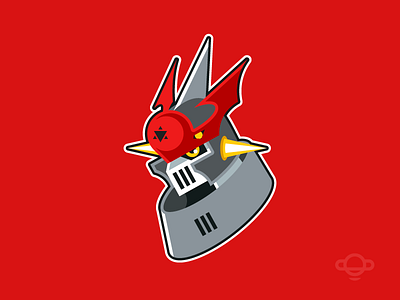Badge Design - Gallantmon anime badge branding design digimon hero logo sci fi