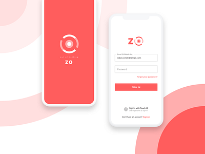 Outlined Text fields login material design signup