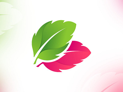 Tulsi Branding graphic design green logo pink shopping