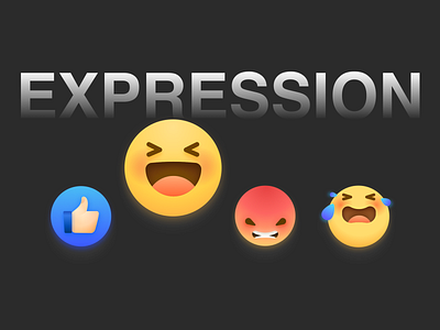 expression anger colord colors cry design expression face happiness icon illustration like logo praise ui
