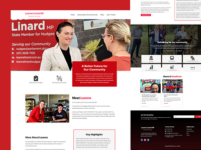 Leanne Linard MP - Website Design & Development wordpress customization