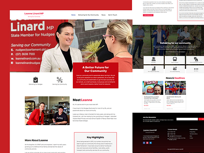 Leanne Linard MP - Website Design & Development