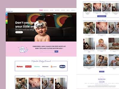 New Baby Ideas  - Website Design & Development