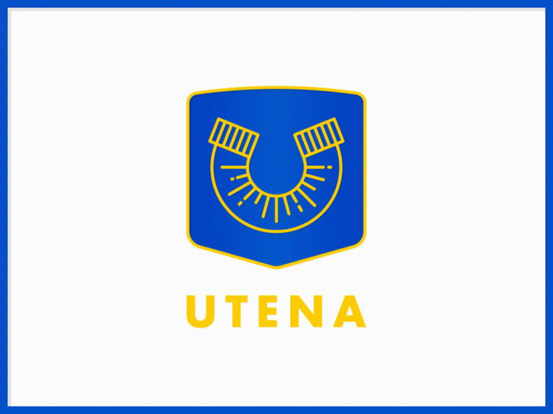 Logo draft for City of Utena city city branding horseshoe lithuania logo logotype shine spark utena