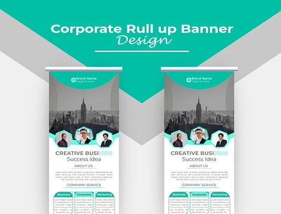 Modern Roll up Banner template branding design graphic design logo