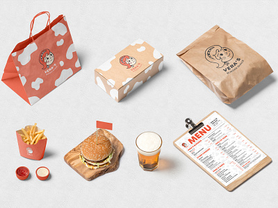 Vera's Burger Shack Rebrand - Packaging