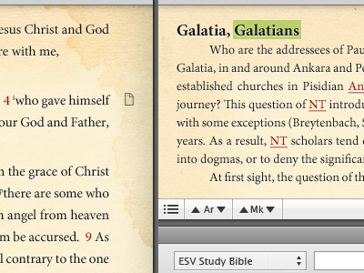 Bible Software Antiqued UI Version