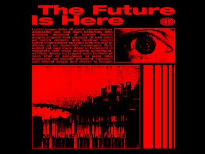 The Future Is Here design graphic design illustration typography vector