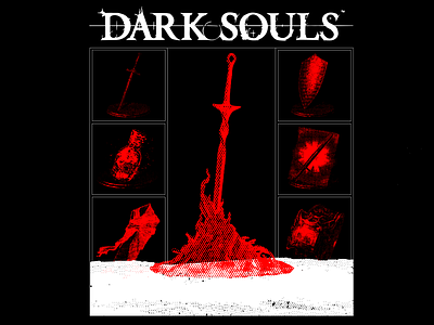 Dark Souls design graphic design illustration typography vector
