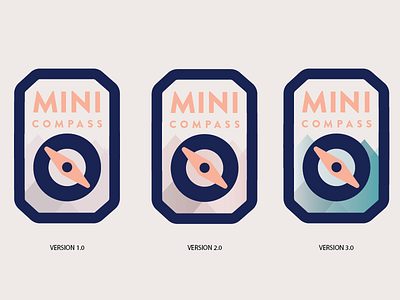 MINI COMPAS | Logo | Variations compass logo minimalistic travel