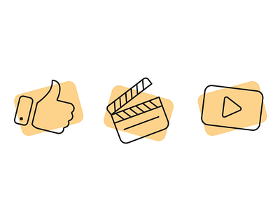 Social icons icons minimalistic social yellow youtube