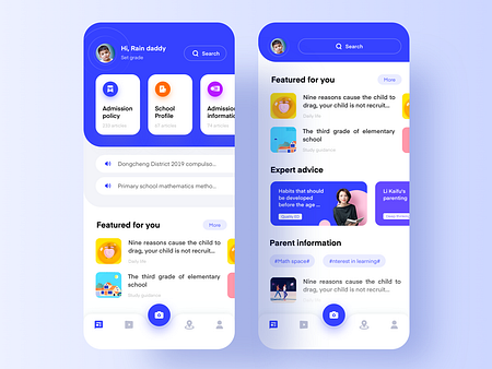 An Educational App by Sansheng on Dribbble