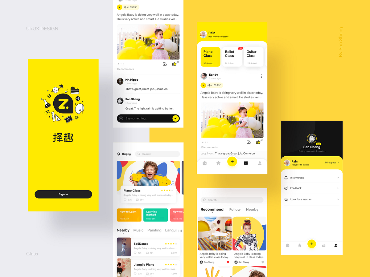 Yellow UI designs, themes, templates and downloadable graphic elements