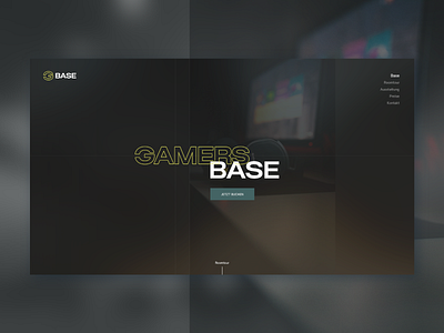 🎮 GamersBase - Bootcamp Website adobe xd bootcamp gaming minimalism typography webdesign