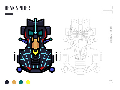 BEAK SPIDER 插画、ui