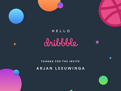 Hello Dribbble!