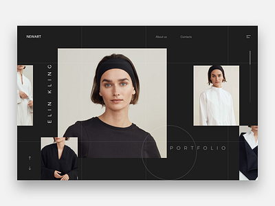 Newart brown discover explore landing minimal ui ux web webdesign white