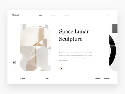 Minimal. concept discover gallery landing minimal minimalism minimalistic web white
