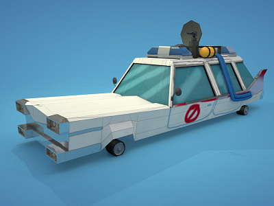 TDS 025 Ectomobile WIP 3d ghostbusters thedailyshit wip