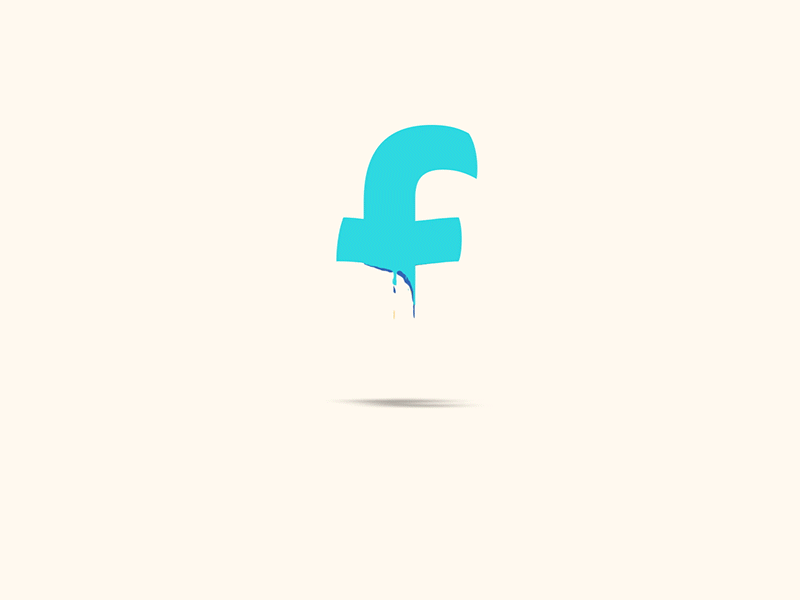 F for #36daysoftype 2d animation cel animation gif motion