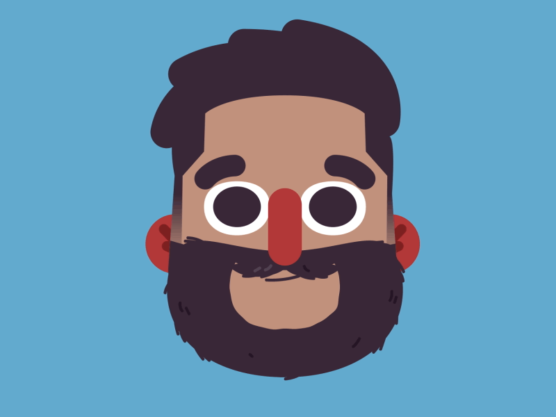 Autorretrato? 2d animation character face gif selfie