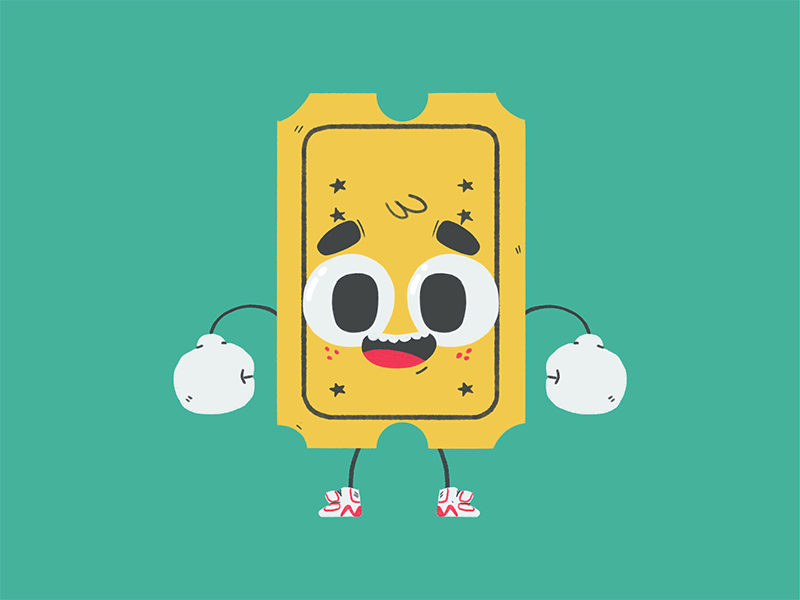 Ticket by Yimbo Escárrega on Dribbble