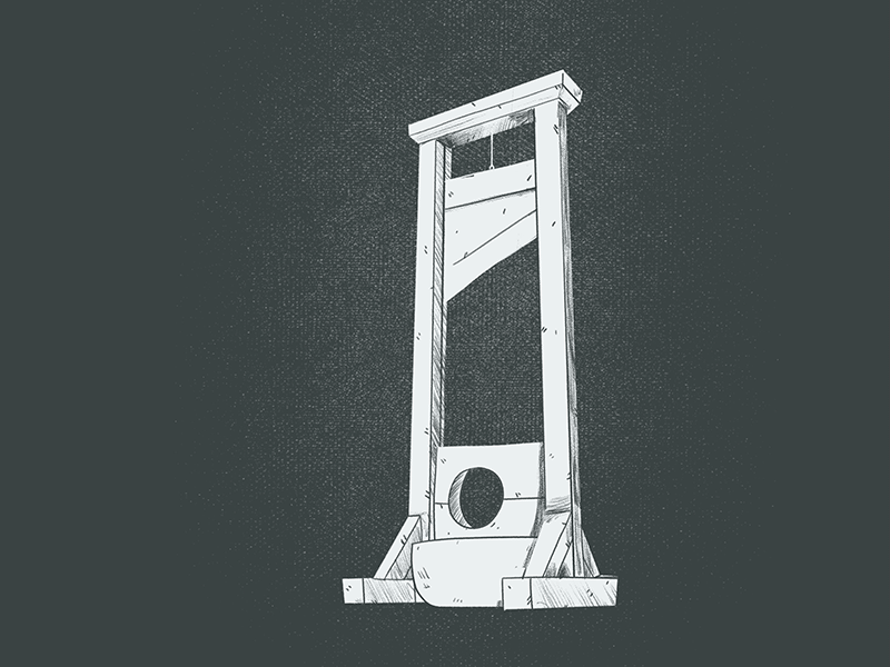 Chop 2d 365rounds animation character daily gif guillotine illustration loop yimbo