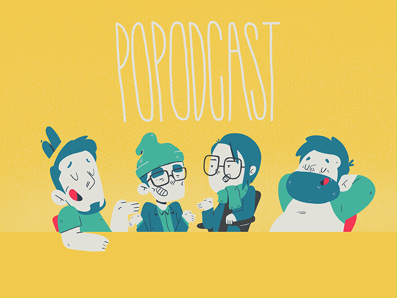 Popodcast 2d 365rounds character daily gif illustration loop yimbo