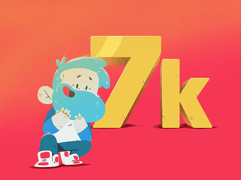 7k 2d 365rounds animation character daily gif illustration loop yimbo