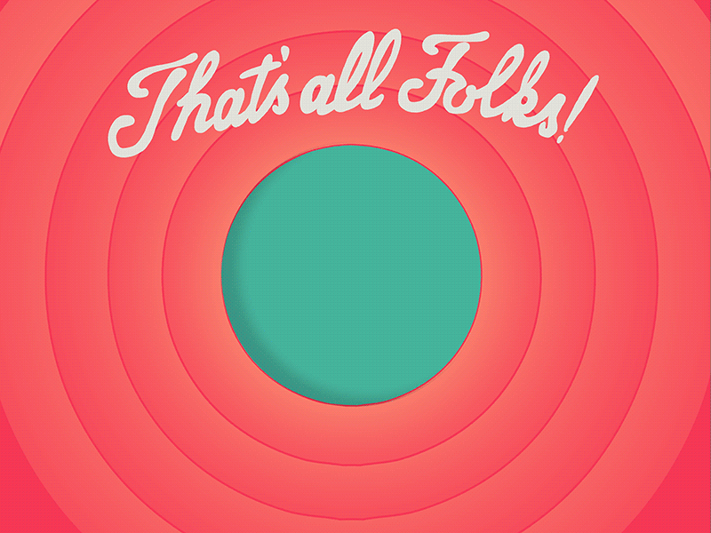 That's all folks! 2d 365rounds animation cel animation character daily gif illustration loop the end yimbo