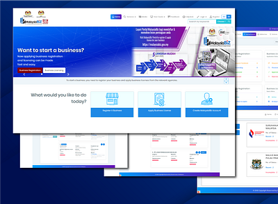 MalaysiaBiz Portal branding graphic design ui ux web