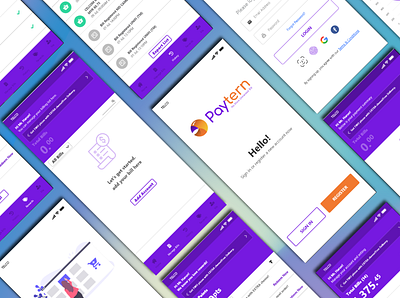 Paytern Apps app design graphic design ui ux