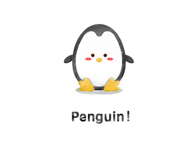 I am a lovely penguin! illustrator