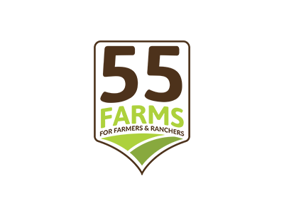 55 Farms Logo agriculture badge debut farm farmer farming field harvest logo nature rancher vintage