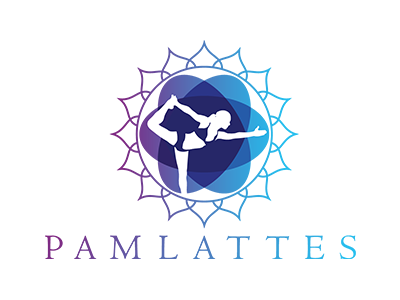 Pamlattes Logo bikini body fitness flower health icon logo lotus mark pilates yog yoga