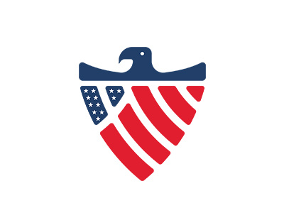 Unused Concept america branding country design eagle finance flag logo mark security shield usa