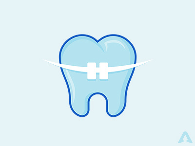 Dentist Orthodontics Braces Logo