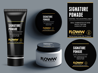 Floww Label Design cosmetic cream design floww label package packaging stamp sticker tube