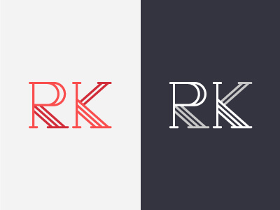 RK Letter Logo Design Concept concept debuts icon k letter logo logo mark mark monogram r rk text