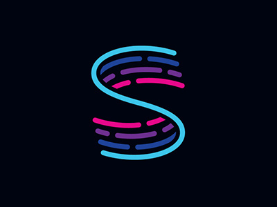 Digital S Letter Logo