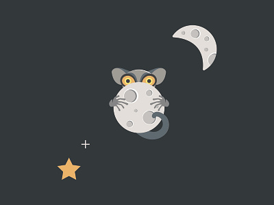 Bush Baby design illustration