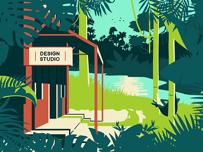 Zadig Documentary - Jungle scene 2d animation adobe after effects adobe illustrator after effects illustration motion design motion graphic motiondesign motiondesigner motiongraphics