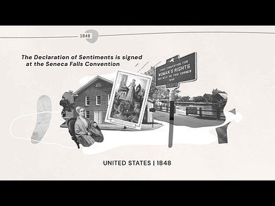 The History of Women’s Rights - 1848 2d animation adobe after effects after effects collage illustration motion design motion graphic motiondesign motiondesigner motiongraphics photography