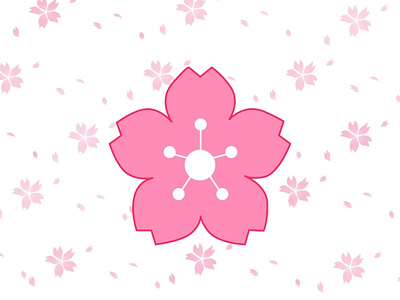 It's Me January Design Challenge Week 1: Favorite Place cherry blossom design graphic design illustration japan logo