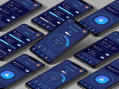 UI Design for Smart Home Mobile App app design mobile ui ui design ux ux design