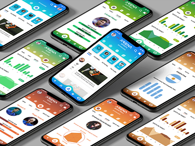 Sports App UI Design (Arena) app mobile ui ui design ux ux design