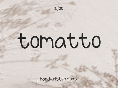 Tomatto font design font illustration